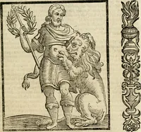 An illustration from Della nouissima Iconologia di Cesare Ripa Perugino Caualier de SS. Mauritio & Lazzaro : parte prima [-terza] : nella quale si descriuono diuerse imagini di virtu, vitij, affetti, passioni humane, arti, discipline, humori, elementi, corpi celesti, prouincie d'Italia, fiumi tutte parte del mondo, & altre infinite materie : opera utile ad oratori, predicatori, poeti, pittori, scultori, disegnatori, & ad'ogni studioso : per inuentar concetti, emblemi, ed'imprese, per diuisare qual si voglia apparato nutiale, funerale, trionsale : per rappresentar poemi drammatici, e per figurare co' suoi proprij simboli ciò che può cadere in pensiero humano : ampliata in quest' ultima editione non solo dallostesso auttore di trecento e cinquantadue imagini con molti discorsi pieni di varia eruditione & con molti indici copiosi (1625)
