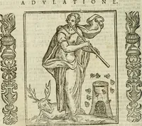 Picture 10 of 333 from Della nouissima Iconologia di Cesare Ripa Perugino Caualier de SS. Mauritio & Lazzaro : parte prima [-terza] : nella quale si descriuono diuerse imagini di virtu, vitij, affetti, passioni humane, arti, discipline, humori, elementi, corpi celesti, prouincie d'Italia, fiumi tutte parte del mondo, & altre infinite materie : opera utile ad oratori, predicatori, poeti, pittori, scultori, disegnatori, & ad'ogni studioso : per inuentar concetti, emblemi, ed'imprese, per diuisare qual si voglia apparato nutiale, funerale, trionsale : per rappresentar poemi drammatici, e per figurare co' suoi proprij simboli ciò che può cadere in pensiero humano : ampliata in quest' ultima editione non solo dallostesso auttore di trecento e cinquantadue imagini con molti discorsi pieni di varia eruditione & con molti indici copiosi (1625), leaf 75