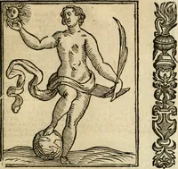 An illustration from Della nouissima Iconologia di Cesare Ripa Perugino Caualier de SS. Mauritio & Lazzaro : parte prima [-terza] : nella quale si descriuono diuerse imagini di virtu, vitij, affetti, passioni humane, arti, discipline, humori, elementi, corpi celesti, prouincie d'Italia, fiumi tutte parte del mondo, & altre infinite materie : opera utile ad oratori, predicatori, poeti, pittori, scultori, disegnatori, & ad'ogni studioso : per inuentar concetti, emblemi, ed'imprese, per diuisare qual si voglia apparato nutiale, funerale, trionsale : per rappresentar poemi drammatici, e per figurare co' suoi proprij simboli ciò che può cadere in pensiero humano : ampliata in quest' ultima editione non solo dallostesso auttore di trecento e cinquantadue imagini con molti discorsi pieni di varia eruditione & con molti indici copiosi (1625)