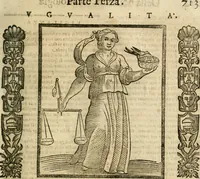 Picture 323 of 333 from Della nouissima Iconologia di Cesare Ripa Perugino Caualier de SS. Mauritio & Lazzaro : parte prima [-terza] : nella quale si descriuono diuerse imagini di virtu, vitij, affetti, passioni humane, arti, discipline, humori, elementi, corpi celesti, prouincie d'Italia, fiumi tutte parte del mondo, & altre infinite materie : opera utile ad oratori, predicatori, poeti, pittori, scultori, disegnatori, & ad'ogni studioso : per inuentar concetti, emblemi, ed'imprese, per diuisare qual si voglia apparato nutiale, funerale, trionsale : per rappresentar poemi drammatici, e per figurare co' suoi proprij simboli ciò che può cadere in pensiero humano : ampliata in quest' ultima editione non solo dallostesso auttore di trecento e cinquantadue imagini con molti discorsi pieni di varia eruditione & con molti indici copiosi (1625), leaf 782