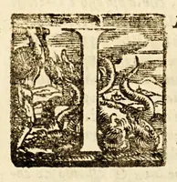 An illustration from Della officina istorica / Nella quale si spiegano essempi notabilissimi, antichi, & moderni, à virtù, & à diffetto pertinenti. Dà quali può ageuolmente il professore di lettere, e d'armi, lo studioso d'istoria, di poesia, di costumi, e di cose varie, il curioso ancora può trarre vtilità per corregere non pur i mancamenti altrui, ma i proprij, e d'incaminarsi nella strada delle virtù. Con vna aggiunta non più stampata di accidenti seguiti, & per hauere alcuni finto temerariamente la persona altrui, e d'altri casi successi in diuersi tempi (1622)