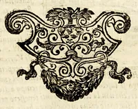 An illustration from Della officina istorica / Nella quale si spiegano essempi notabilissimi, antichi, & moderni, à virtù, & à diffetto pertinenti. Dà quali può ageuolmente il professore di lettere, e d'armi, lo studioso d'istoria, di poesia, di costumi, e di cose varie, il curioso ancora può trarre vtilità per corregere non pur i mancamenti altrui, ma i proprij, e d'incaminarsi nella strada delle virtù. Con vna aggiunta non più stampata di accidenti seguiti, & per hauere alcuni finto temerariamente la persona altrui, e d'altri casi successi in diuersi tempi (1622)