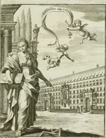 An illustration from I trionfi dell'architettvra nella sontuosa residenza di Monaco : descritti e rappresentati all'Altza. serenissima di Ferdinando Maria, duca dell'una e l'altra Baviera, conte Palatino del Reno ... (1667)