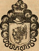 An illustration from Dell'armi, overo insegne dei nobili, ove sono i discorsi d'alcune famiglie, così spente, come vive del regno di Napoli : 4. et ultima impressione nella quale si suppliscono quelle famiglie che poste nella prima, erano dall'istesso autore state levate nella seconda (1701)