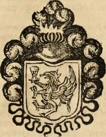 An illustration from Dell'armi, overo insegne dei nobili, ove sono i discorsi d'alcune famiglie, così spente, come vive del regno di Napoli : 4. et ultima impressione nella quale si suppliscono quelle famiglie che poste nella prima, erano dall'istesso autore state levate nella seconda (1701)