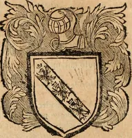An illustration from Dell'armi, overo insegne dei nobili, ove sono i discorsi d'alcune famiglie, così spente, come vive del regno di Napoli : 4. et ultima impressione nella quale si suppliscono quelle famiglie che poste nella prima, erano dall'istesso autore state levate nella seconda (1701)
