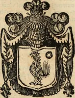 An illustration from Dell'armi, overo insegne dei nobili, ove sono i discorsi d'alcune famiglie, così spente, come vive del regno di Napoli : 4. et ultima impressione nella quale si suppliscono quelle famiglie che poste nella prima, erano dall'istesso autore state levate nella seconda (1701)