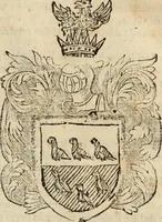 An illustration from Dell'armi, overo insegne dei nobili, ove sono i discorsi d'alcune famiglie, così spente, come vive del regno di Napoli : 4. et ultima impressione nella quale si suppliscono quelle famiglie che poste nella prima, erano dall'istesso autore state levate nella seconda (1701)