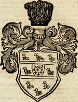 An illustration from Dell'armi, overo insegne dei nobili, ove sono i discorsi d'alcune famiglie, così spente, come vive del regno di Napoli : 4. et ultima impressione nella quale si suppliscono quelle famiglie che poste nella prima, erano dall'istesso autore state levate nella seconda (1701)