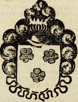 An illustration from Dell'armi, overo insegne dei nobili, ove sono i discorsi d'alcune famiglie, così spente, come vive del regno di Napoli : 4. et ultima impressione nella quale si suppliscono quelle famiglie che poste nella prima, erano dall'istesso autore state levate nella seconda (1701)