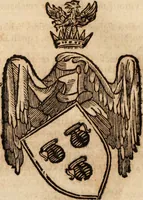 An illustration from Dell'armi, overo insegne dei nobili, ove sono i discorsi d'alcune famiglie, così spente, come vive del regno di Napoli : 4. et ultima impressione nella quale si suppliscono quelle famiglie che poste nella prima, erano dall'istesso autore state levate nella seconda (1701)