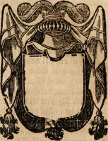 An illustration from Dell'armi, overo insegne dei nobili, ove sono i discorsi d'alcune famiglie, così spente, come vive del regno di Napoli : 4. et ultima impressione nella quale si suppliscono quelle famiglie che poste nella prima, erano dall'istesso autore state levate nella seconda (1701)
