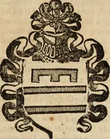 An illustration from Dell'armi, overo insegne dei nobili, ove sono i discorsi d'alcune famiglie, così spente, come vive del regno di Napoli : 4. et ultima impressione nella quale si suppliscono quelle famiglie che poste nella prima, erano dall'istesso autore state levate nella seconda (1701)
