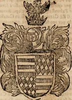 An illustration from Dell'armi, overo insegne dei nobili, ove sono i discorsi d'alcune famiglie, così spente, come vive del regno di Napoli : 4. et ultima impressione nella quale si suppliscono quelle famiglie che poste nella prima, erano dall'istesso autore state levate nella seconda (1701)