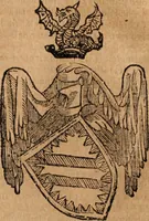 An illustration from Dell'armi, overo insegne dei nobili, ove sono i discorsi d'alcune famiglie, così spente, come vive del regno di Napoli : 4. et ultima impressione nella quale si suppliscono quelle famiglie che poste nella prima, erano dall'istesso autore state levate nella seconda (1701)