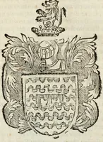 An illustration from Dell'armi, overo insegne dei nobili, ove sono i discorsi d'alcune famiglie, così spente, come vive del regno di Napoli : 4. et ultima impressione nella quale si suppliscono quelle famiglie che poste nella prima, erano dall'istesso autore state levate nella seconda (1701)
