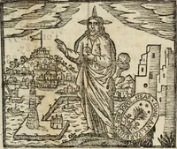 An illustration from Dell'armi, overo insegne dei nobili, ove sono i discorsi d'alcune famiglie, così spente, come vive del regno di Napoli : 4. et ultima impressione nella quale si suppliscono quelle famiglie che poste nella prima, erano dall'istesso autore state levate nella seconda (1701)