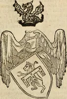 An illustration from Dell'armi, overo insegne dei nobili, ove sono i discorsi d'alcune famiglie, così spente, come vive del regno di Napoli : 4. et ultima impressione nella quale si suppliscono quelle famiglie che poste nella prima, erano dall'istesso autore state levate nella seconda (1701)