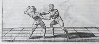 Picture 55 of 55 from Della vera pratica & scienza d'armi libri due : nel primo de quali si tratta li fondamenti della spada sola, le raggioni di spada e pugnale, & di spada e cappa : nel secondo, si dà regole per ferire il nemico subito posto mano alla spada, altre di cosi subita rissolutione con spada e pugnale, & altre ancora per ferire senza fermarsi con spada e pugnale : il tutto in questa seconda editione non solo descritto ma rappresentato alla vista da cento e nouantacinque figure di rame diligentissimamente intagliate (1624), leaf 266