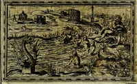 An illustration from Delle allusioni, imprese, et emblemi del Sig. Principio Fabricii da Teramo sopra la vita, opere, et attioni di Gregorio XIII Pontefice Massimo libri VI .. (1588)