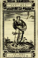 Picture 103 of 263 from Delle allusioni, imprese, et emblemi del Sig. Principio Fabricii da Teramo sopra la vita, opere, et attioni di Gregorio XIII Pontefice Massimo libri VI .. (1588), leaf 154