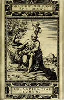 Picture 128 of 263 from Delle allusioni, imprese, et emblemi del Sig. Principio Fabricii da Teramo sopra la vita, opere, et attioni di Gregorio XIII Pontefice Massimo libri VI .. (1588), leaf 188
