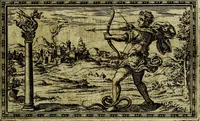 An illustration from Delle allusioni, imprese, et emblemi del Sig. Principio Fabricii da Teramo sopra la vita, opere, et attioni di Gregorio XIII Pontefice Massimo libri VI .. (1588)