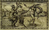 An illustration from Delle allusioni, imprese, et emblemi del Sig. Principio Fabricii da Teramo sopra la vita, opere, et attioni di Gregorio XIII Pontefice Massimo libri VI .. (1588)