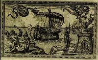 An illustration from Delle allusioni, imprese, et emblemi del Sig. Principio Fabricii da Teramo sopra la vita, opere, et attioni di Gregorio XIII Pontefice Massimo libri VI .. (1588)