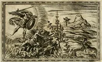 An illustration from Delle allvsioni, imprese, et emblemi del Sig. Principio Fabricii da Teramo sopra la vita, opere, et attioni di Gregorio XIII pontefice massimo, libri VI : nei quali sotto l'allegoria del drago, arme del detto pontefice, si descriue anco la uera forma d'un principe Christiano .. (1588)