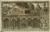 An illustration from Delle allvsioni, imprese, et emblemi del Sig. Principio Fabricii da Teramo sopra la vita, opere, et attioni di Gregorio XIII pontefice massimo, libri VI : nei quali sotto l'allegoria del drago, arme del detto pontefice, si descriue anco la uera forma d'un principe Christiano .. (1588)