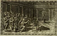 An illustration from Delle allvsioni, imprese, et emblemi del Sig. Principio Fabricii da Teramo sopra la vita, opere, et attioni di Gregorio XIII pontefice massimo, libri VI : nei quali sotto l'allegoria del drago, arme del detto pontefice, si descriue anco la uera forma d'un principe Christiano .. (1588)