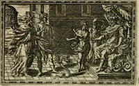 An illustration from Delle allvsioni, imprese, et emblemi del Sig. Principio Fabricii da Teramo sopra la vita, opere, et attioni di Gregorio XIII pontefice massimo, libri VI : nei quali sotto l'allegoria del drago, arme del detto pontefice, si descriue anco la uera forma d'un principe Christiano .. (1588)