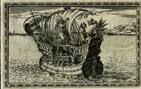 An illustration from Delle allvsioni, imprese, et emblemi del Sig. Principio Fabricii da Teramo sopra la vita, opere, et attioni di Gregorio XIII pontefice massimo, libri VI : nei quali sotto l'allegoria del drago, arme del detto pontefice, si descriue anco la uera forma d'un principe Christiano .. (1588)