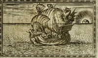 An illustration from Delle allvsioni, imprese, et emblemi del Sig. Principio Fabricii da Teramo sopra la vita, opere, et attioni di Gregorio XIII pontefice massimo, libri VI : nei quali sotto l'allegoria del drago, arme del detto pontefice, si descriue anco la uera forma d'un principe Christiano .. (1588)