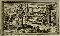 An illustration from Delle allvsioni, imprese, et emblemi del Sig. Principio Fabricii da Teramo sopra la vita, opere, et attioni di Gregorio XIII pontefice massimo, libri VI : nei quali sotto l'allegoria del drago, arme del detto pontefice, si descriue anco la uera forma d'un principe Christiano .. (1588)