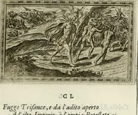 An illustration from Delle allvsioni, imprese, et emblemi del Sig. Principio Fabricii da Teramo sopra la vita, opere, et attioni di Gregorio XIII pontefice massimo, libri VI : nei quali sotto l'allegoria del drago, arme del detto pontefice, si descriue anco la uera forma d'un principe Christiano .. (1588)