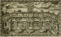 An illustration from Delle allvsioni, imprese, et emblemi del Sig. Principio Fabricii da Teramo sopra la vita, opere, et attioni di Gregorio XIII pontefice massimo, libri VI : nei quali sotto l'allegoria del drago, arme del detto pontefice, si descriue anco la uera forma d'un principe Christiano .. (1588)