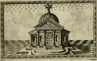 An illustration from Delle allvsioni, imprese, et emblemi del Sig. Principio Fabricii da Teramo sopra la vita, opere, et attioni di Gregorio XIII pontefice massimo, libri VI : nei quali sotto l'allegoria del drago, arme del detto pontefice, si descriue anco la uera forma d'un principe Christiano .. (1588)