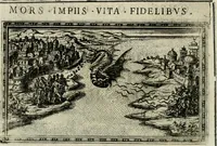 Picture 161 of 268 from Delle allvsioni, imprese, et emblemi del Sig. Principio Fabricii da Teramo sopra la vita, opere, et attioni di Gregorio XIII pontefice massimo, libri VI : nei quali sotto l'allegoria del drago, arme del detto pontefice, si descriue anco la uera forma d'un principe Christiano .. (1588), leaf 229