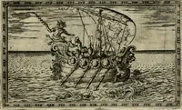 An illustration from Delle allvsioni, imprese, et emblemi del Sig. Principio Fabricii da Teramo sopra la vita, opere, et attioni di Gregorio XIII pontefice massimo, libri VI : nei quali sotto l'allegoria del drago, arme del detto pontefice, si descriue anco la uera forma d'un principe Christiano .. (1588)
