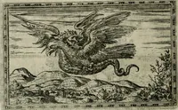 An illustration from Delle allvsioni, imprese, et emblemi del Sig. Principio Fabricii da Teramo sopra la vita, opere, et attioni di Gregorio XIII pontefice massimo, libri VI : nei quali sotto l'allegoria del drago, arme del detto pontefice, si descriue anco la uera forma d'un principe Christiano .. (1588)