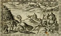An illustration from Delle allvsioni, imprese, et emblemi del Sig. Principio Fabricii da Teramo sopra la vita, opere, et attioni di Gregorio XIII pontefice massimo, libri VI : nei quali sotto l'allegoria del drago, arme del detto pontefice, si descriue anco la uera forma d'un principe Christiano .. (1588)