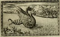 An illustration from Delle allvsioni, imprese, et emblemi del Sig. Principio Fabricii da Teramo sopra la vita, opere, et attioni di Gregorio XIII pontefice massimo, libri VI : nei quali sotto l'allegoria del drago, arme del detto pontefice, si descriue anco la uera forma d'un principe Christiano .. (1588)