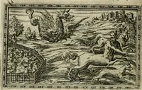 An illustration from Delle allvsioni, imprese, et emblemi del Sig. Principio Fabricii da Teramo sopra la vita, opere, et attioni di Gregorio XIII pontefice massimo, libri VI : nei quali sotto l'allegoria del drago, arme del detto pontefice, si descriue anco la uera forma d'un principe Christiano .. (1588)