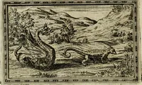 An illustration from Delle allvsioni, imprese, et emblemi del Sig. Principio Fabricii da Teramo sopra la vita, opere, et attioni di Gregorio XIII pontefice massimo, libri VI : nei quali sotto l'allegoria del drago, arme del detto pontefice, si descriue anco la uera forma d'un principe Christiano .. (1588)