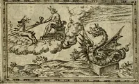 An illustration from Delle allvsioni, imprese, et emblemi del Sig. Principio Fabricii da Teramo sopra la vita, opere, et attioni di Gregorio XIII pontefice massimo, libri VI : nei quali sotto l'allegoria del drago, arme del detto pontefice, si descriue anco la uera forma d'un principe Christiano .. (1588)