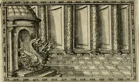 An illustration from Delle allvsioni, imprese, et emblemi del Sig. Principio Fabricii da Teramo sopra la vita, opere, et attioni di Gregorio XIII pontefice massimo, libri VI : nei quali sotto l'allegoria del drago, arme del detto pontefice, si descriue anco la uera forma d'un principe Christiano .. (1588)
