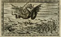 An illustration from Delle allvsioni, imprese, et emblemi del Sig. Principio Fabricii da Teramo sopra la vita, opere, et attioni di Gregorio XIII pontefice massimo, libri VI : nei quali sotto l'allegoria del drago, arme del detto pontefice, si descriue anco la uera forma d'un principe Christiano .. (1588)