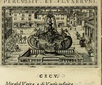 An illustration from Delle allvsioni, imprese, et emblemi del Sig. Principio Fabricii da Teramo sopra la vita, opere, et attioni di Gregorio XIII pontefice massimo, libri VI : nei quali sotto l'allegoria del drago, arme del detto pontefice, si descriue anco la uera forma d'un principe Christiano .. (1588)